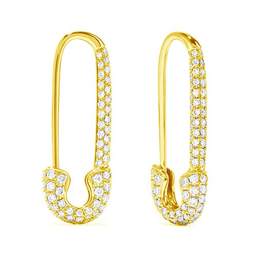 Orecchini a cerchio per cartilagine, in argento Sterling, con zirconia...