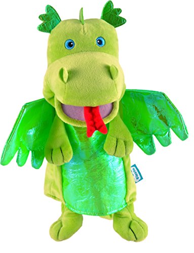 Fiesta Crafts T-2186 - Marionetta Drago, Colore: Verde verde - Ilgrandebazar