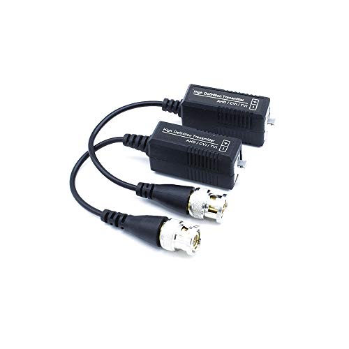 4 paia di cavi BNC a UTP passivi video balun trasmettitore e...