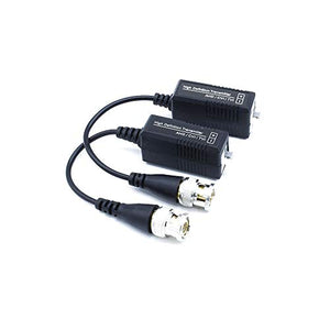 4 paia di cavi BNC a UTP passivi video balun trasmettitore e...
