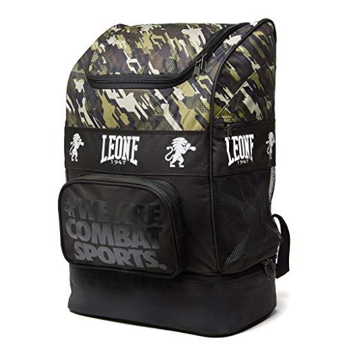LEONE 1947 Neo, Zaino Sport Unisex – Adulto, Verde Camo, Taglia Unica