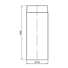 Carica l&#39;immagine nel visualizzatore di Gallery, Kamino-Flam 331820 Tubo Camino, Nero, 15x0.2x100 cm cm, Nero - Ilgrandebazar