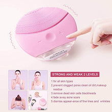 Carica l&#39;immagine nel visualizzatore di Gallery, Silicone Detergente viso Spazzola di Pulizia del viso, Sonic Electric rosa1 - Ilgrandebazar