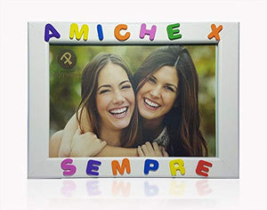 Cornici per foto in legno con la scritta Amiche X Sempre, da appoggiare o...