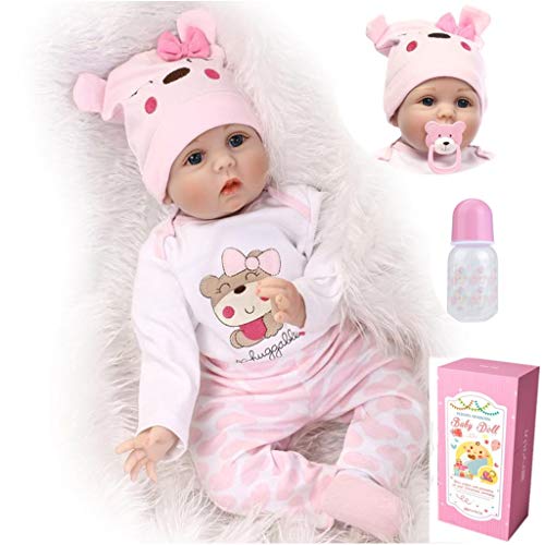 ZIYIUI Reborn Bambola Bambino Simulazione Silicone Vinile Morbido 22 Pollici...