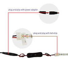 Carica l&#39;immagine nel visualizzatore di Gallery, RUNCCI 3528 2835 8mm 2 Pin Connettori Striscia LED, 5 connettori per jumper,...