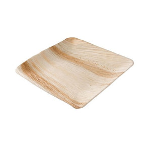 BIOZOYG Servizio da Tavola in Foglie di Palma | 25 Pezzi 25x25cm (25 pezzo) - Ilgrandebazar
