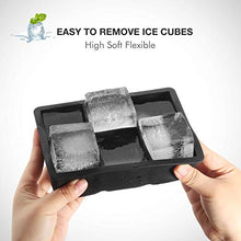 Carica l'immagine nel visualizzatore di Gallery, Aitsite 3Pcs Stampo Ghiaccio Cubetti in Silicone Tipo Piazza, Forma...