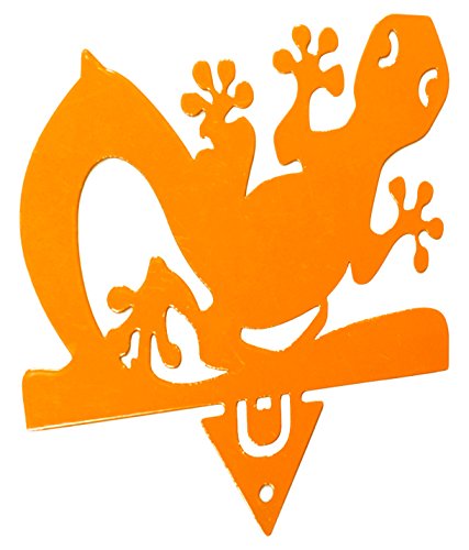 Alubox Zampirino Porta Spirale Antizanzare da Piantare Geco, Arancione,...