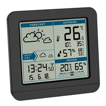 Carica l&#39;immagine nel visualizzatore di Gallery, TFA Dostmann Sky Stazione meteorologica Radio, Nero, (L) 123 x (B) 52 x (H)... - Ilgrandebazar