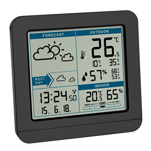 TFA Dostmann Sky Stazione meteorologica Radio, Nero, (L) 123 x (B) 52 x (H)... - Ilgrandebazar