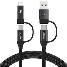 Carica l'immagine nel visualizzatore di Gallery, Lecone 4 in 1 Multi Cavo USB C di Ricarica con Trasferimento Dati, [1 1 Pack - Ilgrandebazar