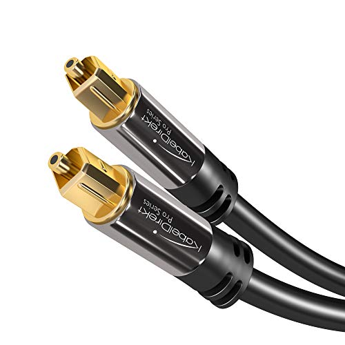 KabelDirekt 1m Cavo TOSLINK, (Ottico Audio Digitale, Connettore TOSLINK 1 m