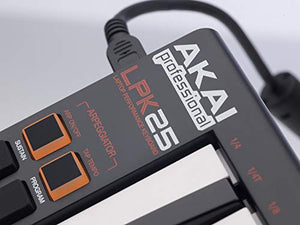 AKAI Professional LPK25 Tastiera Controller MIDI Portatile, USB, con 25...