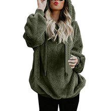 Carica l&#39;immagine nel visualizzatore di Gallery, Rcool Felpe Tumblr Ragazza, Felpa con Cappuccio Donna Caldo, 5XL, Army Green - Ilgrandebazar