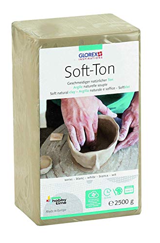 Glorex Soft TON - Terracotta, 2500 g, indurente all'Aria o al Calore,...