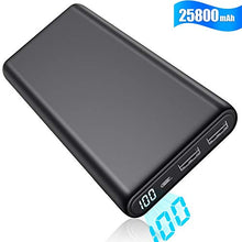 Carica l'immagine nel visualizzatore di Gallery, Power Bank, Yacikos Caricabatterie Portatile 25800mAh 【Nuovo Display...