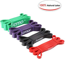 Carica l&#39;immagine nel visualizzatore di Gallery, FEMOR Elastici Fitness 2080mm, Set da 4, Resistenza...