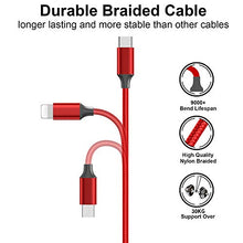 Carica l'immagine nel visualizzatore di Gallery, GIANAC Multi Cavo di Ricarica, 1.5M][ 3 in 1 Nylon Cavetto Micro Rosso