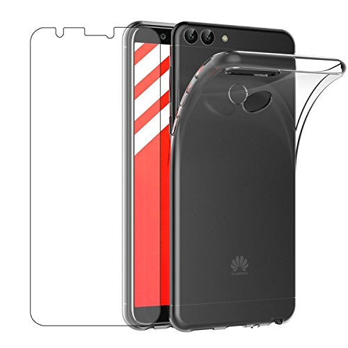 Leathlux Cover Huawei P Smart Custodia + Pellicola Protettiva in Vetro... - Ilgrandebazar