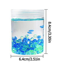 Carica l'immagine nel visualizzatore di Gallery, Swallowzy Crystal Slime Putty with Fishbowl Beads, 200ml Green+Light Blue - Ilgrandebazar