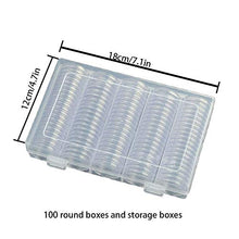 Carica l&#39;immagine nel visualizzatore di Gallery, Gobesty Moneta Capsule, 100 pezzi Capsule per monete Contenitore monete... - Ilgrandebazar