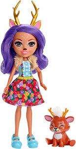 Enchantimals-FXM75 Danessa Il Cerbiatto con Amico Cucciolo, Bambola da 15 Cm... - Ilgrandebazar