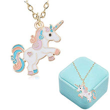 Carica l'immagine nel visualizzatore di Gallery, Collana per Bambini Unicorno Ragazze Rainbow Cloud Gioielli Regalo di... - Ilgrandebazar