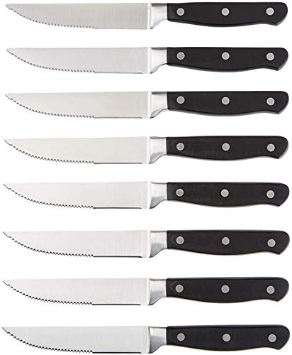 AmazonBasics - Set Premium di coltelli da carne, 8 pezzi - Ilgrandebazar