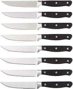 AmazonBasics - Set Premium di coltelli da carne, 8 pezzi - Ilgrandebazar