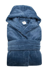 Carica l'immagine nel visualizzatore di Gallery, ZOLLNER Accappatoio in Microfibra Unisex, tg. L, Blu, Altri Colori Large, Blu