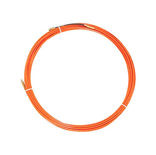 Electraline 61057 Sonda Tiracavi in Acciaio, 14 m, Diametro 4 mm, Arancione - Ilgrandebazar
