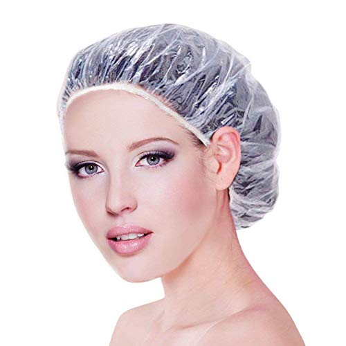 Jtdeal 100pcs doccia cappucci monouso trasparente elastico nuoto Hair... - Ilgrandebazar