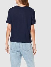 Carica l'immagine nel visualizzatore di Gallery, Tommy Jeans Donna Textured Handfeel Tee Maglieria XXS, Blu (Black Iris 002) - Ilgrandebazar