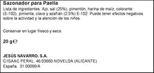 Carica l&#39;immagine nel visualizzatore di Gallery, Paellero 20g Zafferano Spagnolo Qualità Spice 5 utilizza Paella Originale...