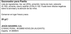 Paellero 20g Zafferano Spagnolo Qualità Spice 5 utilizza Paella Originale...