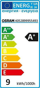 Osram LED Base Classic A Lampadina E27, 8.5W, 60 W, Luce Bianco Caldo, Confezione con 3 pezzi