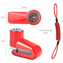 Carica l&#39;immagine nel visualizzatore di Gallery, Blocco Freno a Disco,Scooter Elettrico Rosso+Corda di Promemoria - Ilgrandebazar