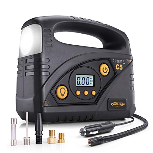 AUTLEAD C5 Compressore Portatile per Auto, 12V 40L/M, Mini Pompa Elettrica... - Ilgrandebazar