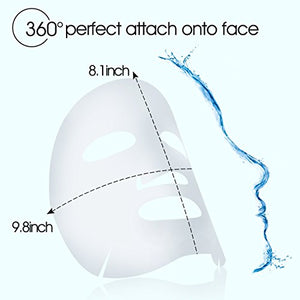 Compresse per maschera facciale naturale fai da te in cotone, con ciotola,...
