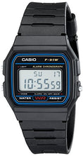 Carica l&#39;immagine nel visualizzatore di Gallery, CASIO F91W-1 - Orologio da polso, cinturino in resina colore nero - Ilgrandebazar