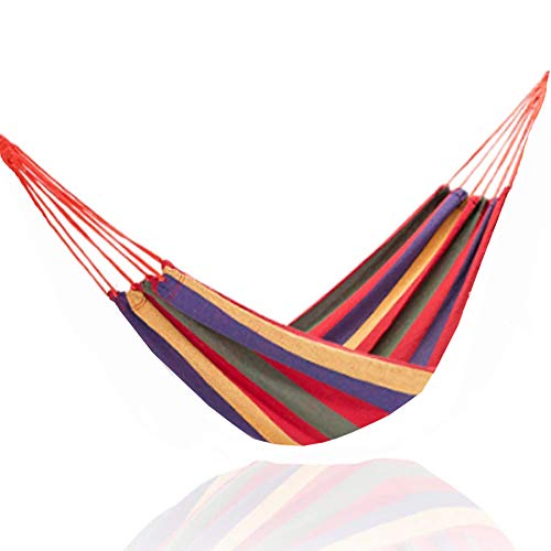 Amaca Sospesa in Tessuto da Giardino Campeggio Escursioni Attività Rosso