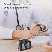Carica l&#39;immagine nel visualizzatore di Gallery, HYLOGY Misuratore di Pressione da Polso Digitale, Sfigmomanometro e...