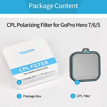 Carica l'immagine nel visualizzatore di Gallery, Telesin GoPro Lens Filter -3 Pack ND4, ND8, ND16, set di filtri a densità CPL