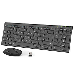 iClever Tastiera e Mouse Wireless - e Portatili Nero