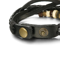 Carica l&#39;immagine nel visualizzatore di Gallery, sailimue 6 PCS Bracciale in Pelle da Uomo per e Donna Bracciali...