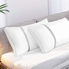 Carica l'immagine nel visualizzatore di Gallery, BedStory [Nuova Versione] Cuscini Letto Coppia 42x70cm Antiacaro, Guanciali Letto Coppia in Fibra di Poliestere 3D, Coppia di Cuscini per Letto Hotel Divano