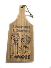 Carica l'immagine nel visualizzatore di Gallery, Tagliere in legno idea regalo nonni/regalo Natale nonni/regalo festa dei nonni