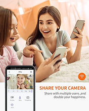 Carica l'immagine nel visualizzatore di Gallery, Telecamera Wi-Fi Interno per Famiglia/Animale, Baby Monitor con Tracciamento del Movimento/Visione Notturna HD/Crittografia Intelligente