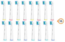 Carica l&#39;immagine nel visualizzatore di Gallery, Milos Testine Oral B di Ricambio Morbide Compatibili con Spazzolino Elettrico, Confezione da 16 - per Adulti